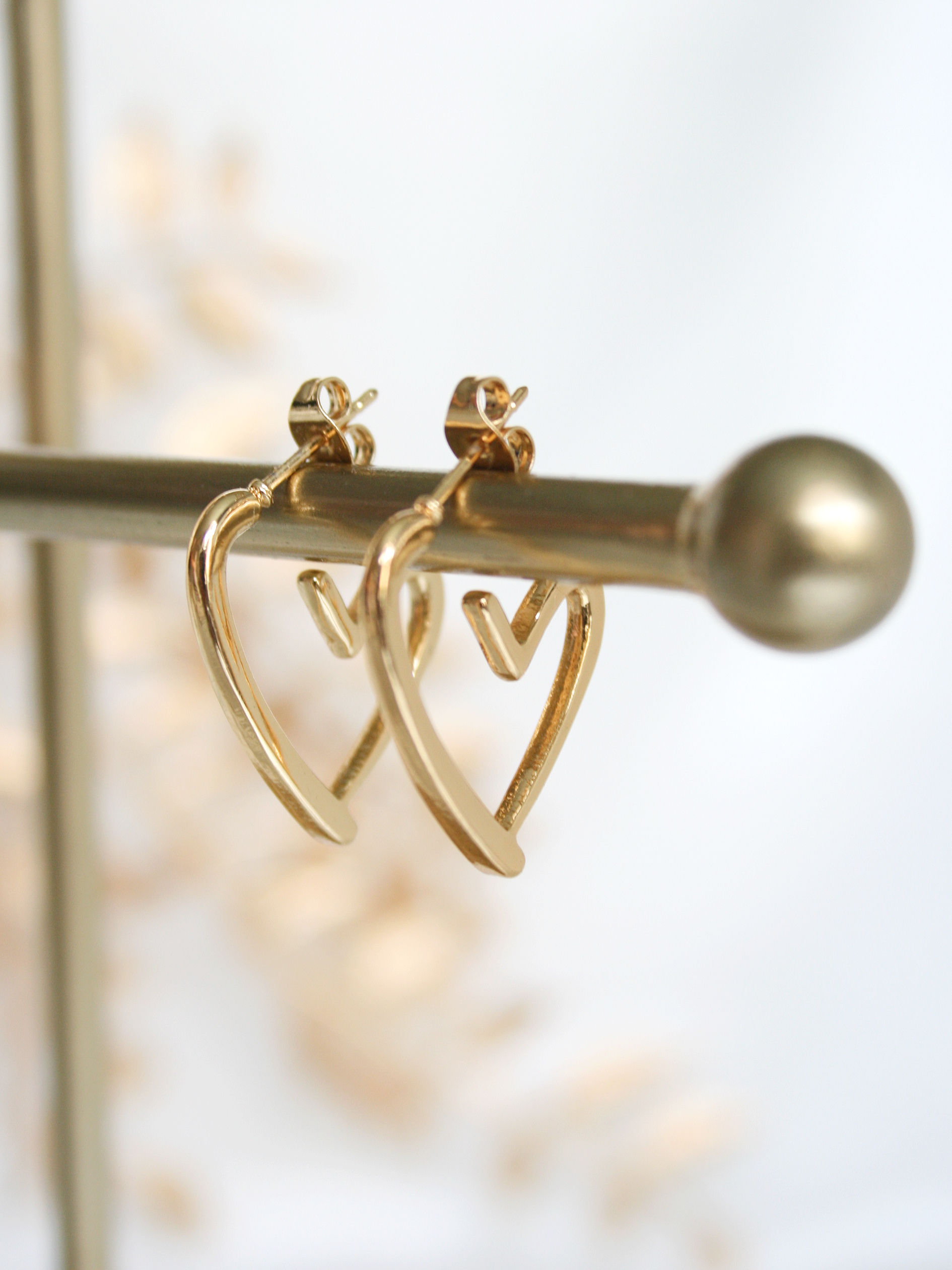 Ohrringe "Coeur Doré"