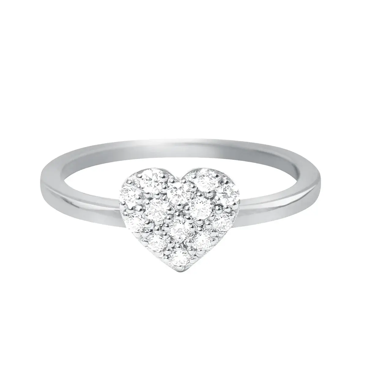 Bague In Love, diamants, or blanc