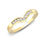 Thumbnail: New 9ct Gold Diamond Wishbone Wedding Ring 