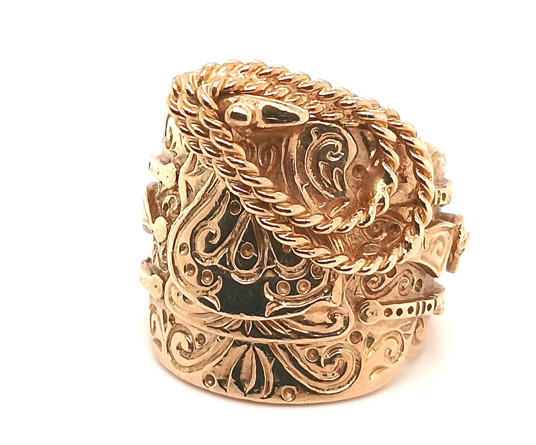 Pre-owned 9ct Gold Heavy Saddle Ring 
