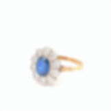 Pre-owned 18ct Yellow Gold Sapphire & Diamond Ring 