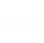 Michaels logo in white.
