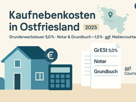 Kaufnebenkosten in Ostfriesland verständlich erklärt (2025)