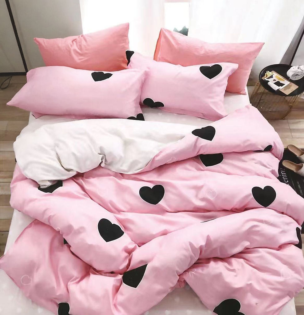 Sabanas de verano con diseño Infantil corazones