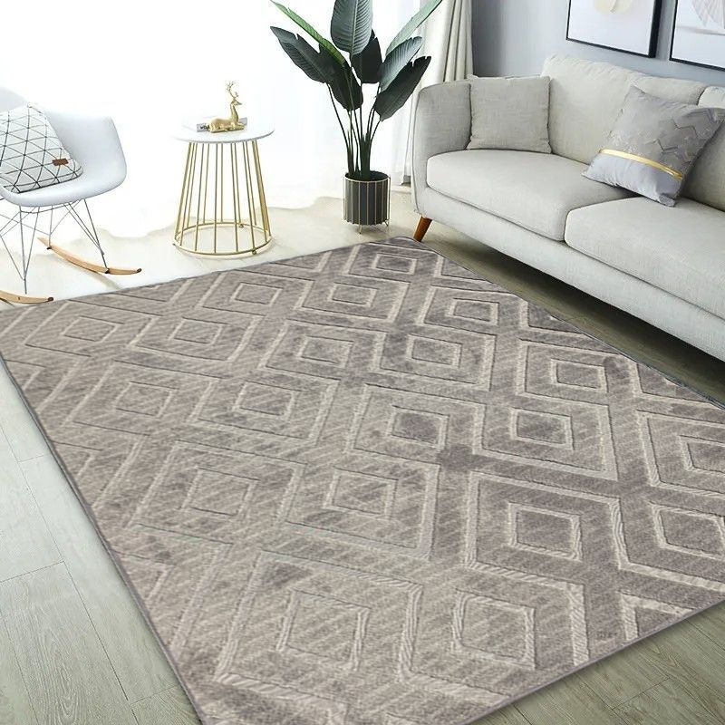 Alfombra Decorativa Jacquard de Diseño Moderno para Living
