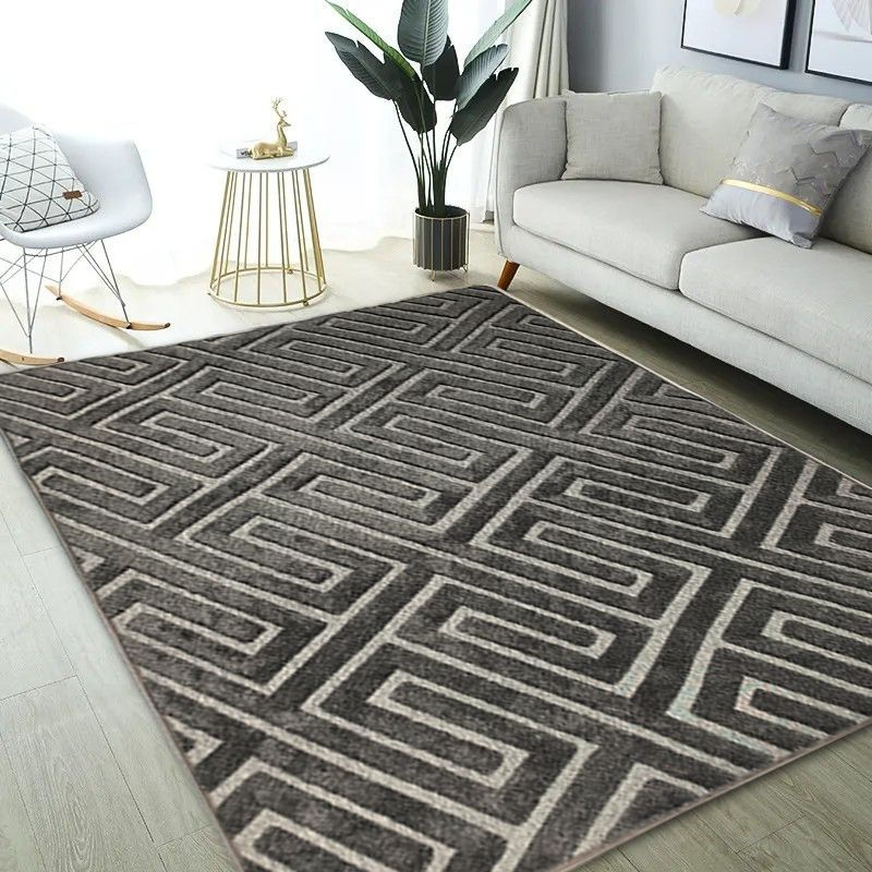 Alfombra Decorativa Jacquard de Diseño Moderno para Living