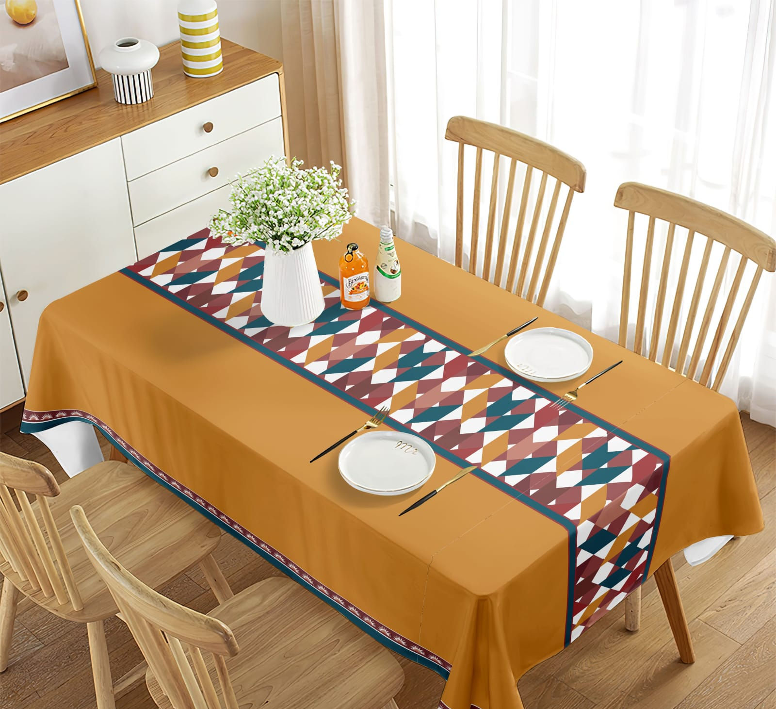 Mantel De Mesa Rectangular-Diseño abstracto