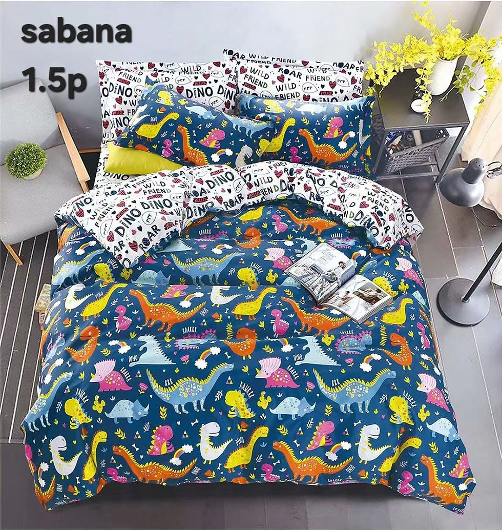 Sabanas de verano con diseño Dinosaurios