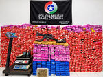 SC: PM apreende cerca de uma tonelada de maconha, pistola e fuzil