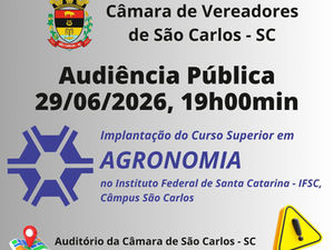 Audiência discute implantação de novo curso no IFSC São Carlos