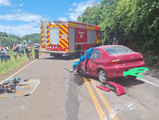 Acidente com três veículos mata idoso de 78 anos no Oeste