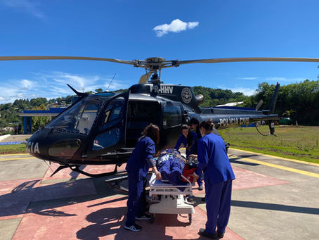 Caxambu do Sul: Saer/Fron é acionado para resgate de masculino infartado