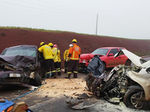 Idoso morre em acidente envolvendo três carros no Oeste