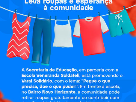 Águas de Chapecó: Projeto "Varal Solidário" é desenvolvido