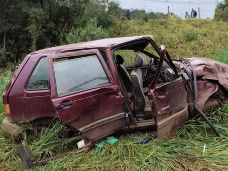 SC: Condutor sem CNH perde controle de veículo e acidente termina com morte