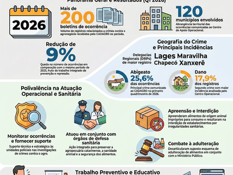 SC: Polícia Civil recebe mais de 200 ocorrências contra o agronegócio