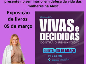 Escritora são-carlense fará exposição na Alesc