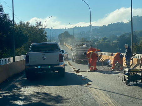 Obras de manutenção são iniciadas na ponte Jorge Lacerda