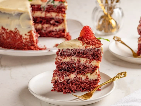 Bolo red velvet na airfryer