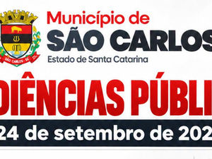 São Carlos promove Audiências Públicas nesta quinta-feira