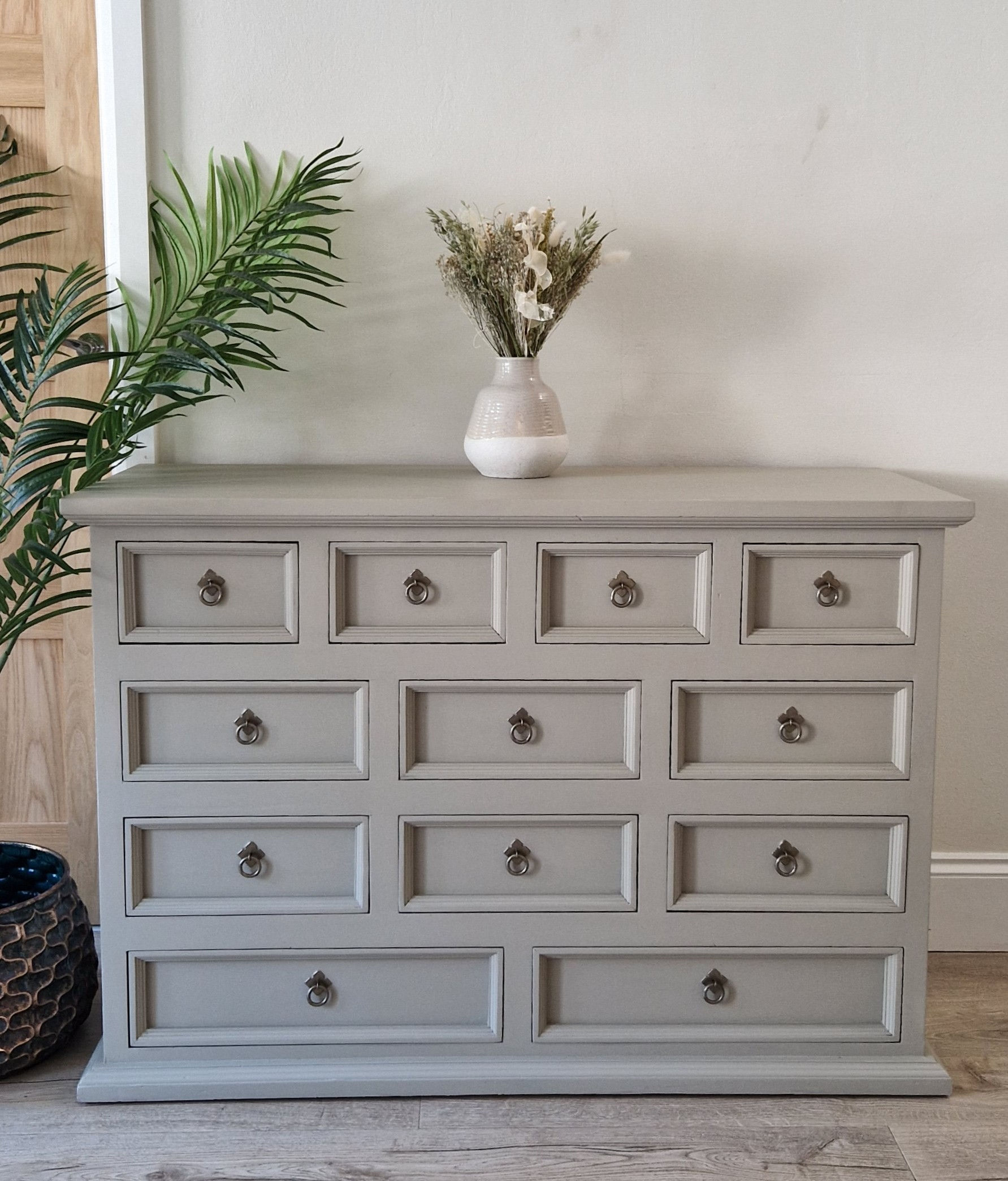 Twelve Drawer Pine Unit