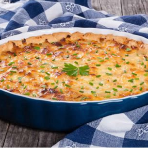Quiche potiron et champignons de Paris