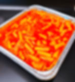 Spicy Rice Cakes, tray