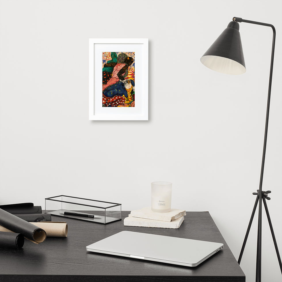 Thumbnail: Kenmore Paper Framed Poster With Mat