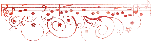 red music sheet