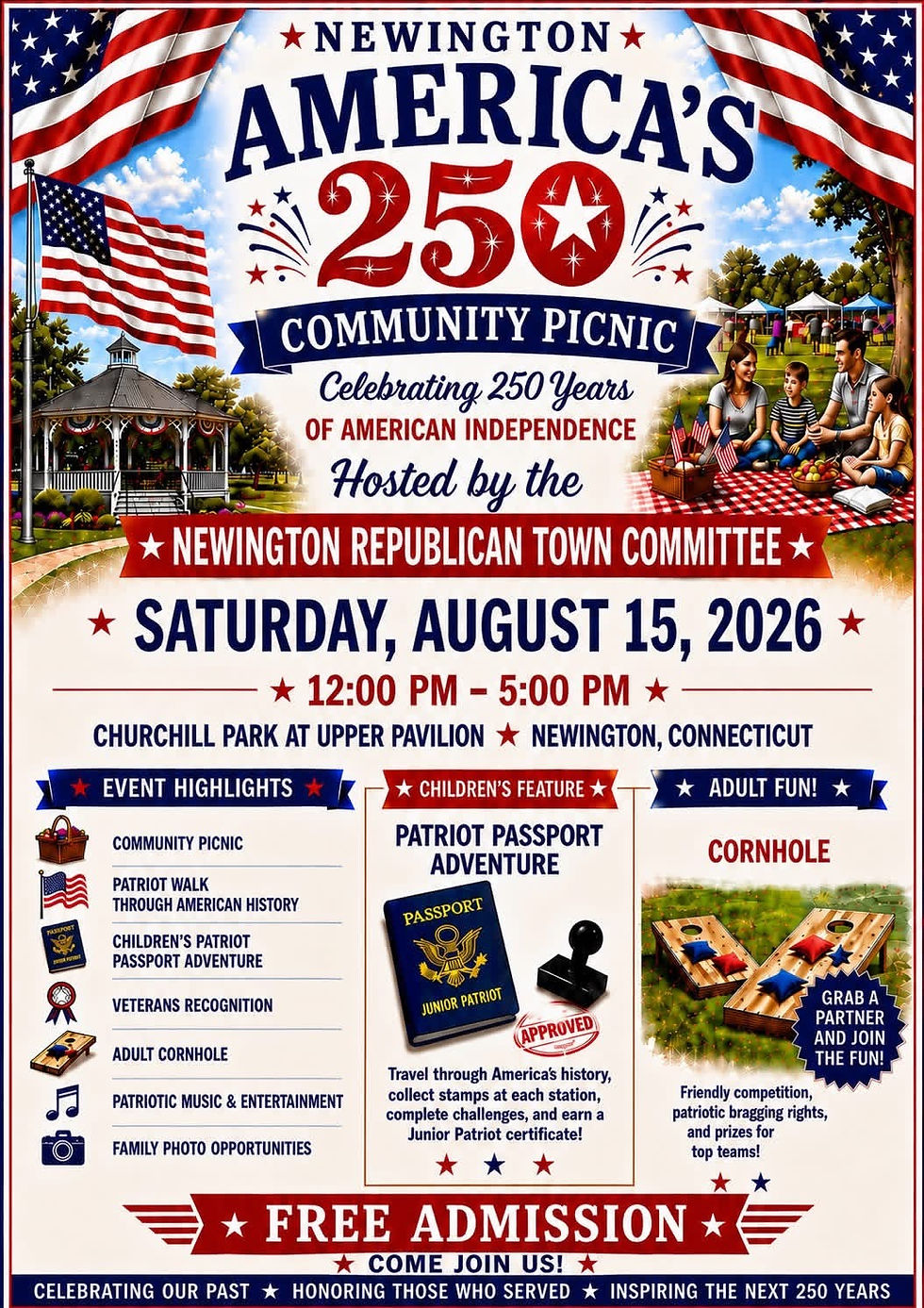 Newington's America's 250 Community Picnic Hosted by the RTC