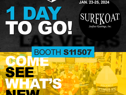Come See Us!𝗕𝗼𝗼𝘁𝗵 𝗦𝟭𝟭𝟱𝟬𝟳#woc2024 #woc #surfkoat #concrete #Sealer #highperformance #decorativeconcrete