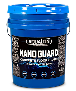 Surfkoat, Aqualon Nano Guard is copolymer blend of high gloss sealer and high performance lithium silicate densifier. Aqualon Nano Guard is designed to give standard concrete surfaces beautiful sheen while providing improved resistance to stains and increased surface hardness.