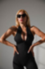 Thumbnail: Halter Jumpsuit – Midnight Black