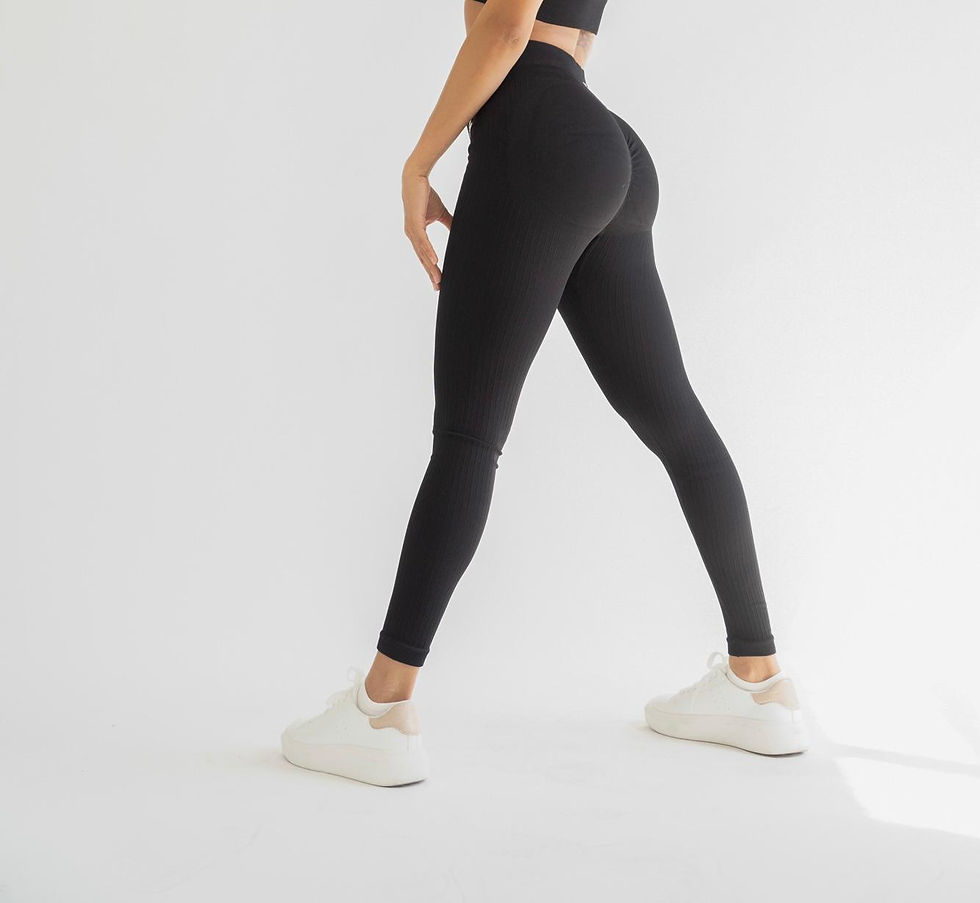 Thumbnail: Black Sculpt Scrunch Legging