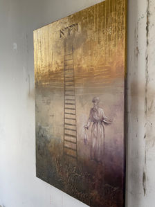 Schilderij van een kunstzinnige interpretatie van het Bijbelboek Leviticus