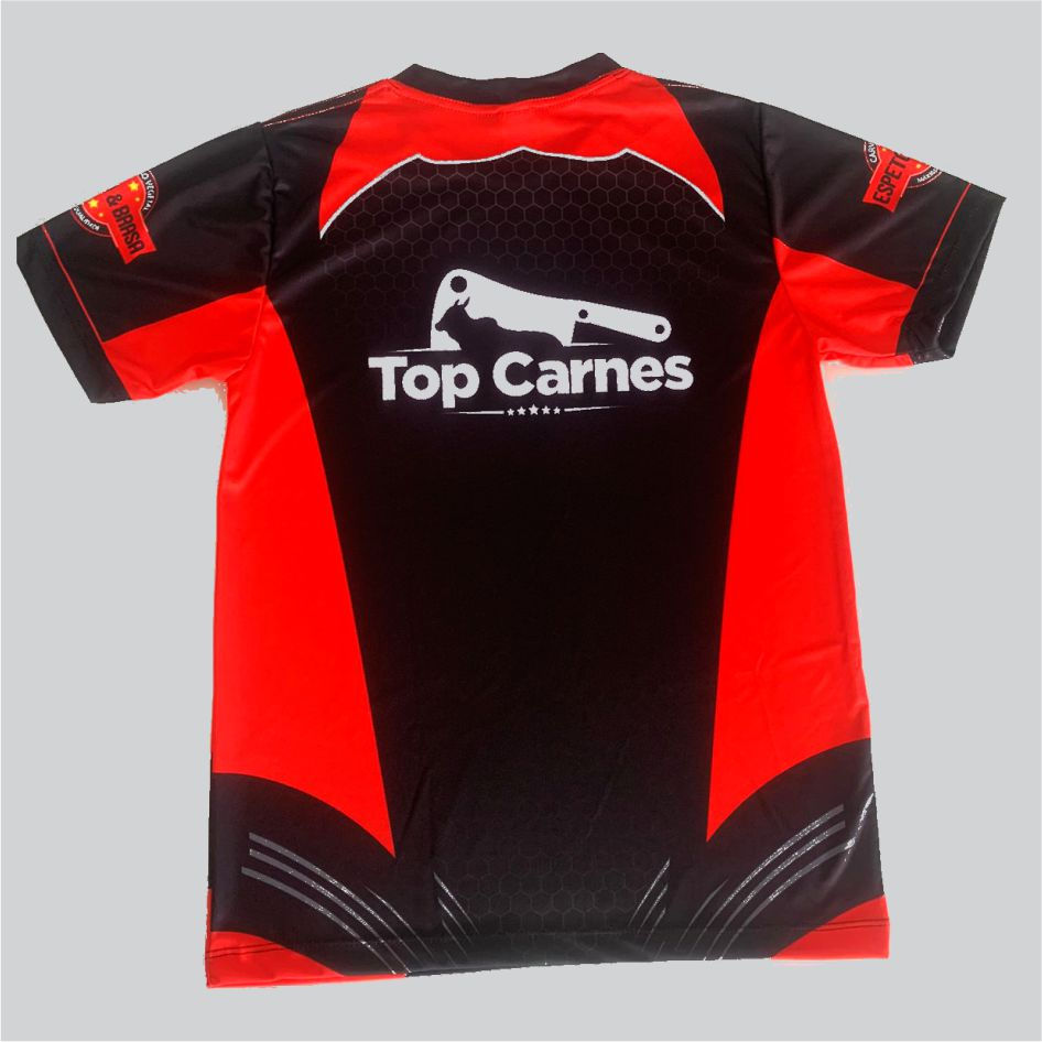 Camisa personalizada açougue sublimação dry costas