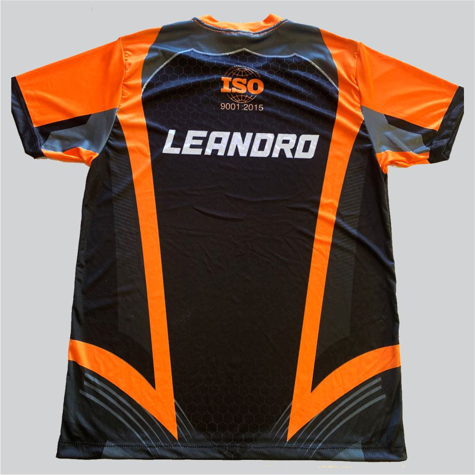 Camisa personalizada beach tenis sublimação costas