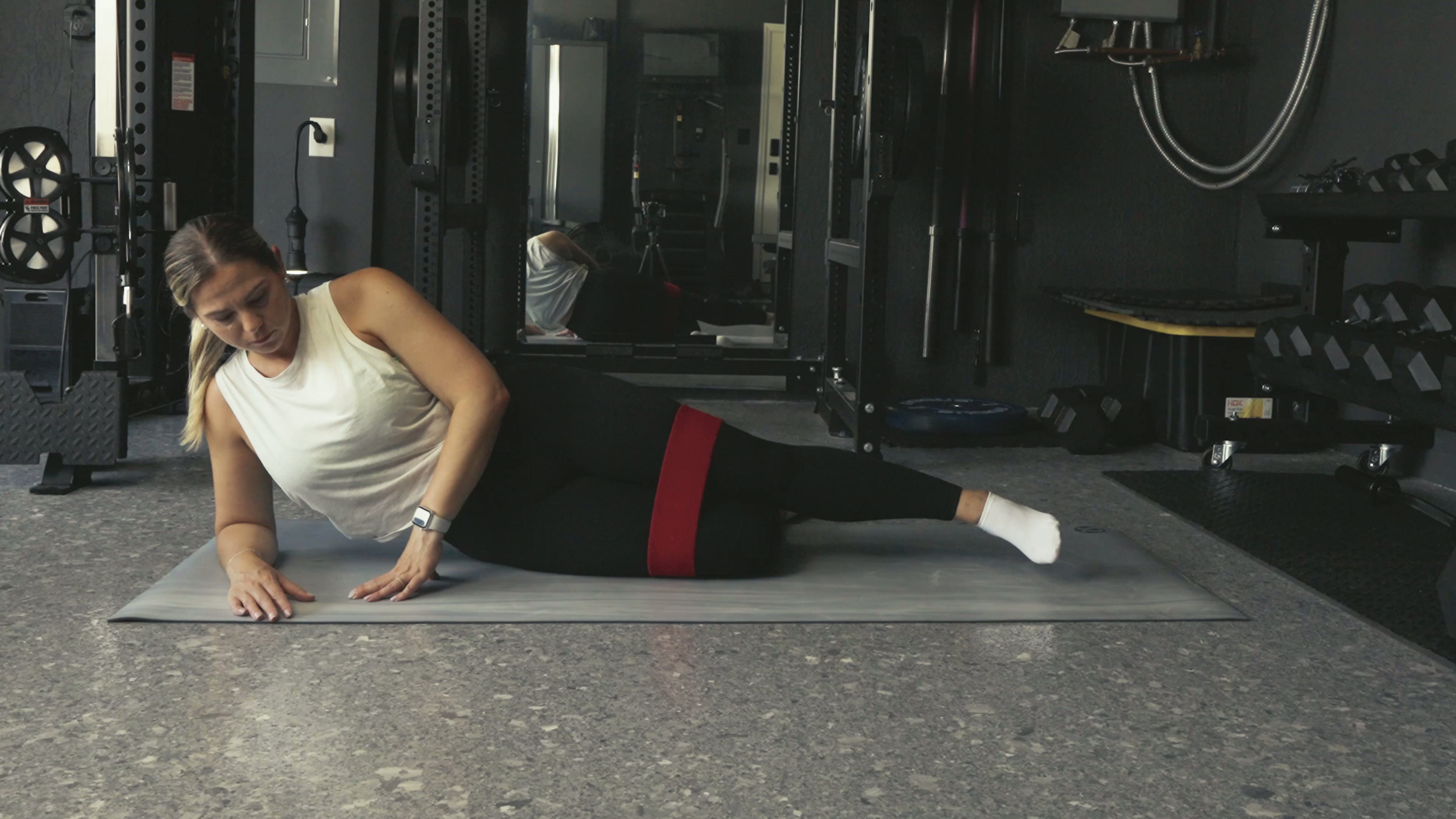 Banded Side Lying Leg Lifts