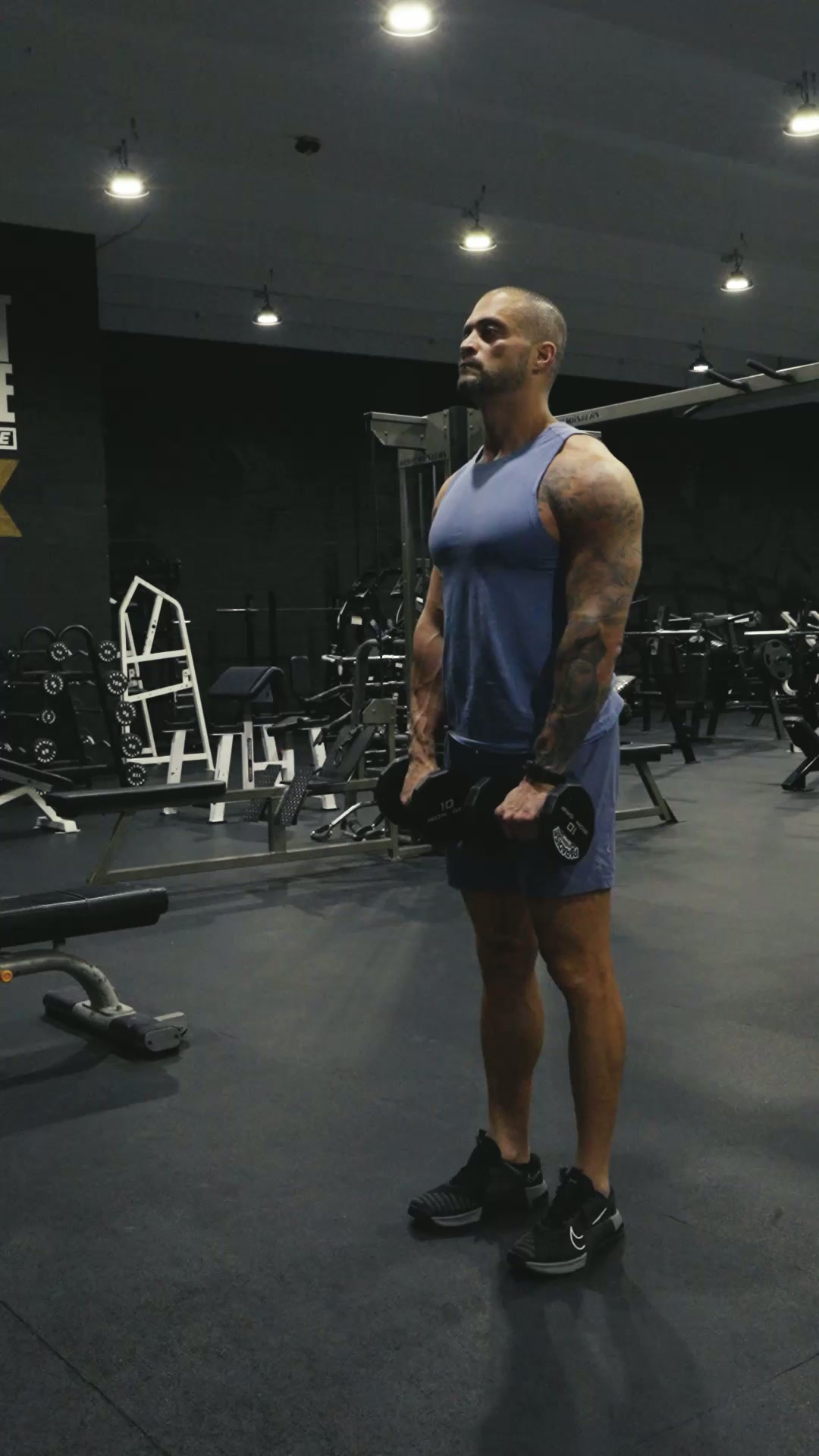 Standing Dumbbell Front Raise