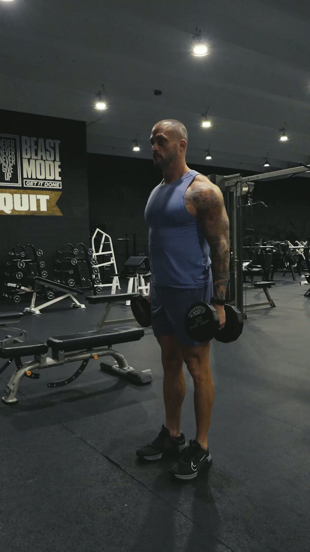 Standing Dumbbell Push Press