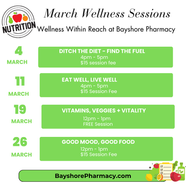 March Wellness Workshops at Bayshore Pharmacy