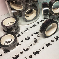 Black Cat Washi Tape (Original Art)