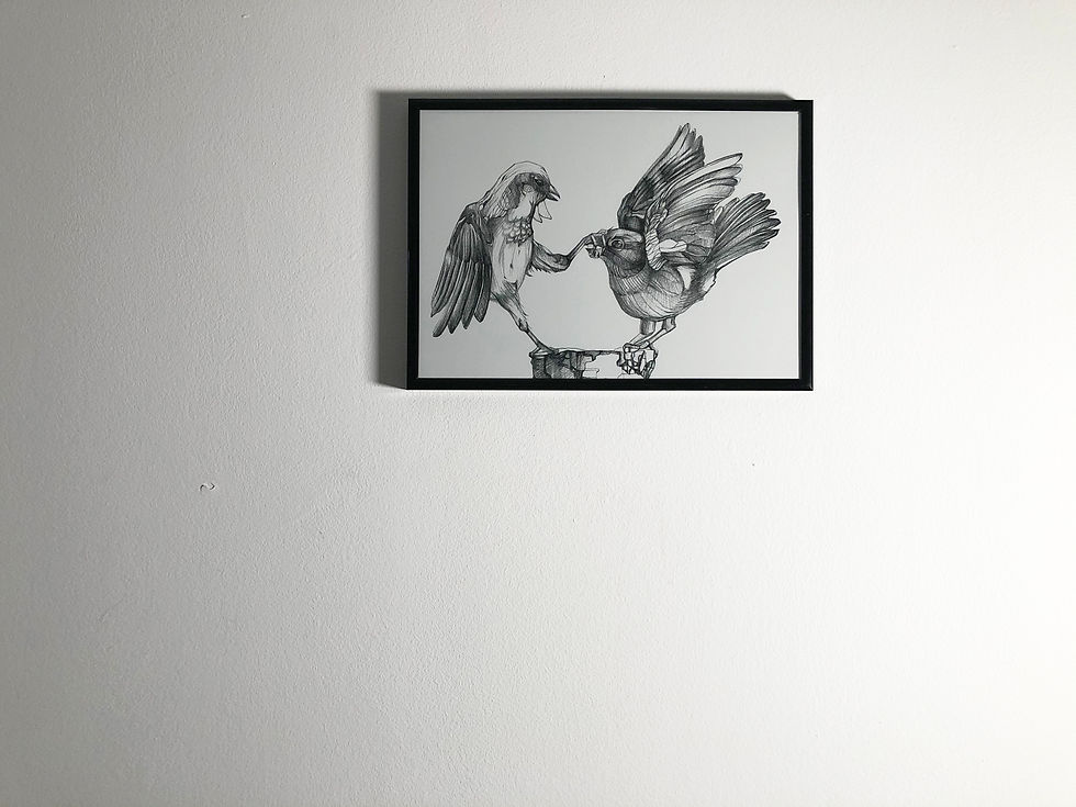 Thumbnail: 'Fight' A/4 size Print on Recycled paper