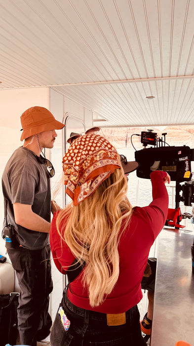 AOT Vibrant Arizona film crew operating a camera on set.