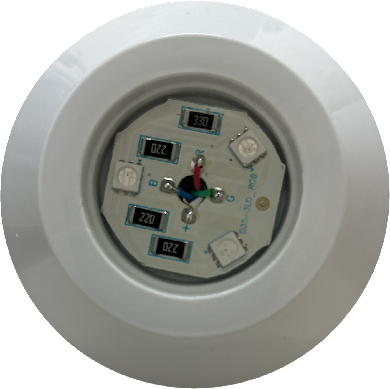 Refletor Mini Mono Branco 6 Leds 4,5W - Encaixe 3 em 1