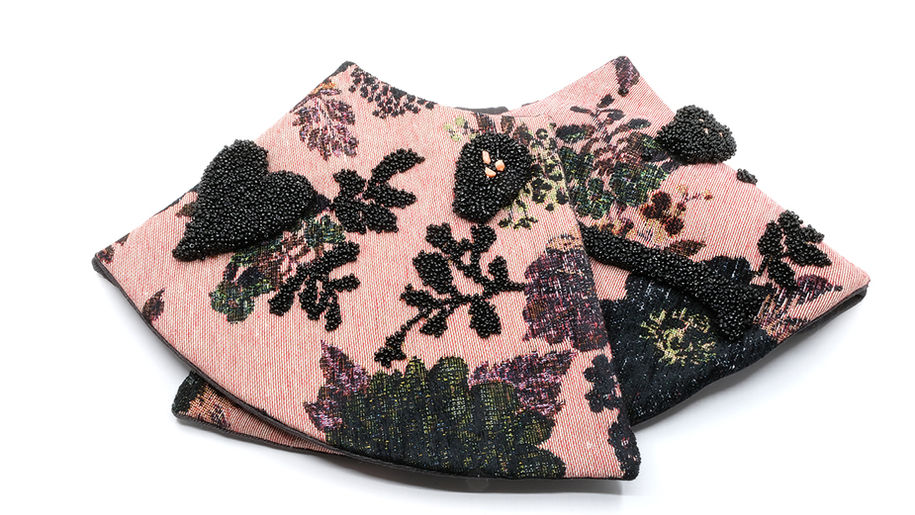 Pink and Punk neckpiece by Helena Lehtinen