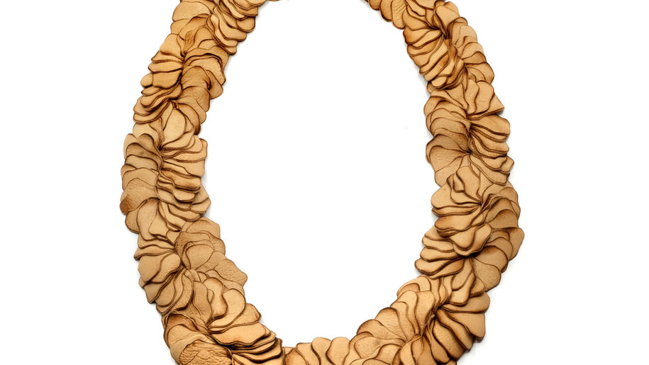 necklace reindeer skin