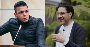 Jota Pe Hernández le reclamó a Iván Cepeda en pleno Congreso: Mostró fotos con exguerrilleros