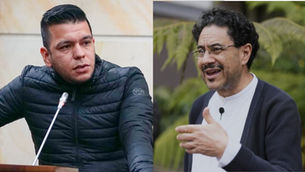 Jota Pe Hernández le reclamó a Iván Cepeda en pleno Congreso: Mostró fotos con exguerrilleros