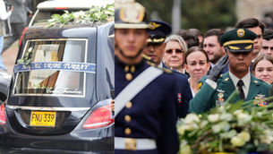 Colombia despidió a Miguel Uribe Turbay: El triste recorrido del adiós hasta el Cementerio Central en Bogotá
